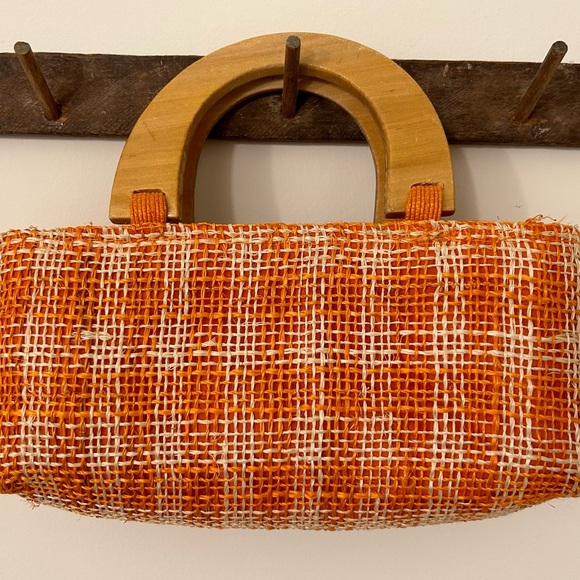 Super Cute Vintage Style Wooden Handle Bag - Picture 6 of 16